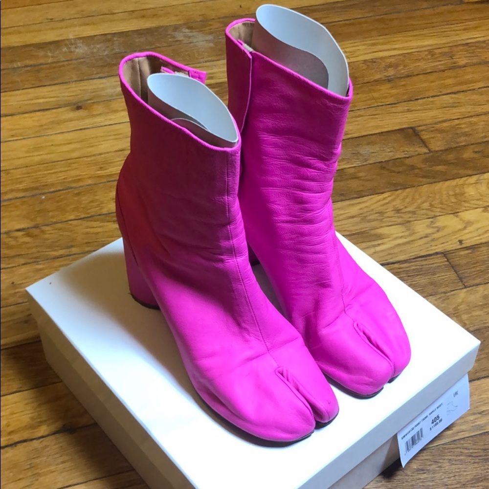 Maison Margiela 22 Pink Tabi Ankle Boot Sz 10.5
